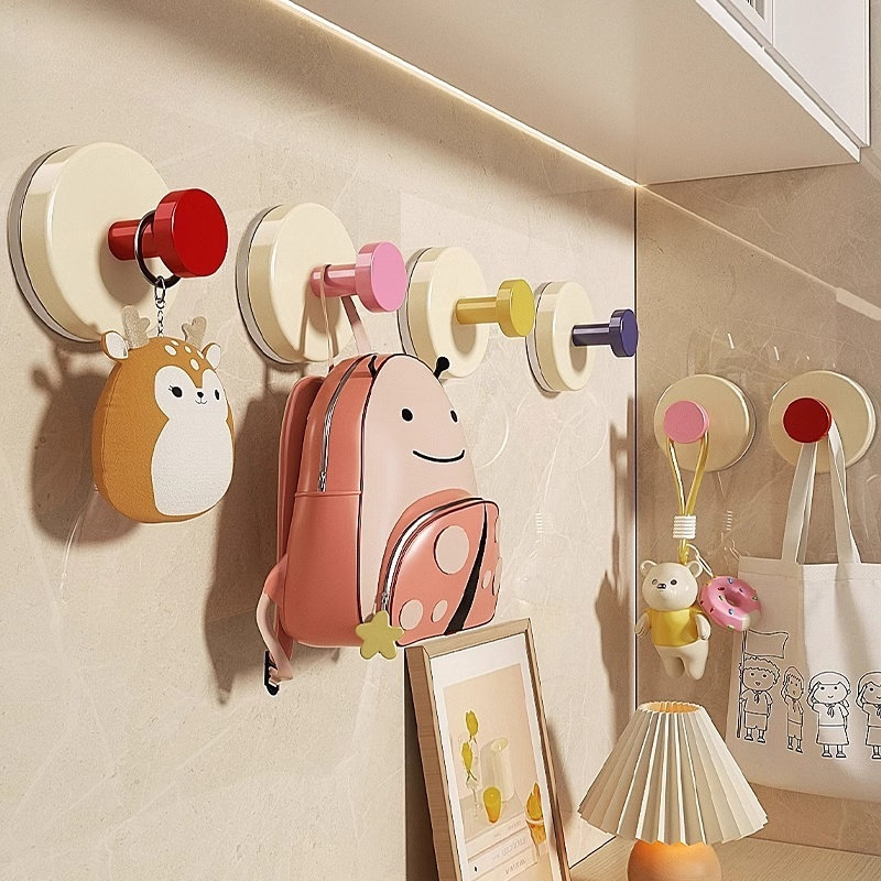 玄关卧室挂钩强力承重粘胶免打孔入户门口放钥匙神器帽子置物粘贴