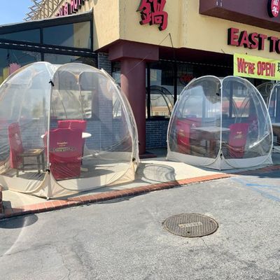 户外露天星空餐厅透明帐篷网红泡泡屋庭院冬季阳光房蒙古包农家