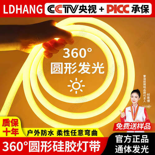 l柔性灯带圆形led灯条客厅户防水