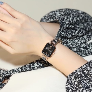 方形陶瓷简约时尚 韩版 手表女款 轻奢高级感女表1273 补贴福利价