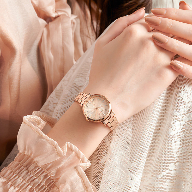 JULIUS JL聚利时正品时尚复古大气女表钢带女士手表2025新款1167