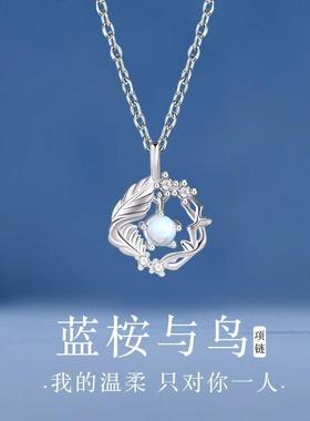 轻奢小众2025新款纯银锁骨项炼S999送女友520情人节礼物高级配饰