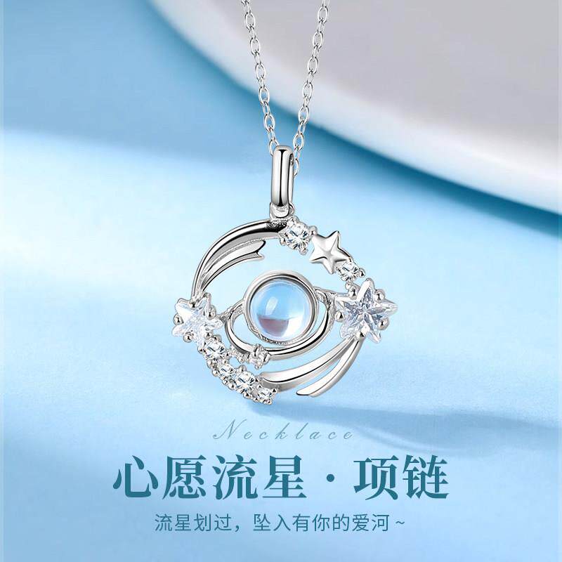 2025新款S999纯银锁骨项炼配饰女轻奢小众设计高级感生日礼物送友