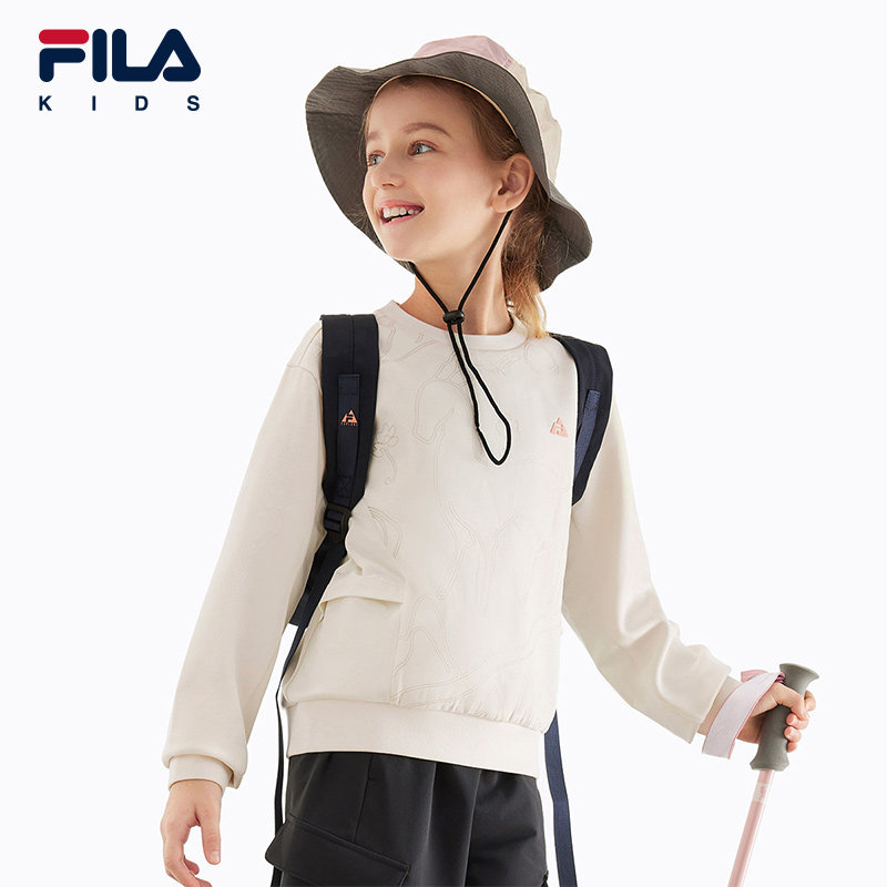 FILA斐乐女中大童套头卫衣