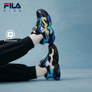 FILA斐乐儿童童鞋跑步鞋2025年冬季新款男女童小童运动鞋子琥珀