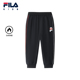 长裤 2025年冬季 新款 FILA斐乐儿童童装 男童小童休闲宽松加绒棉裤