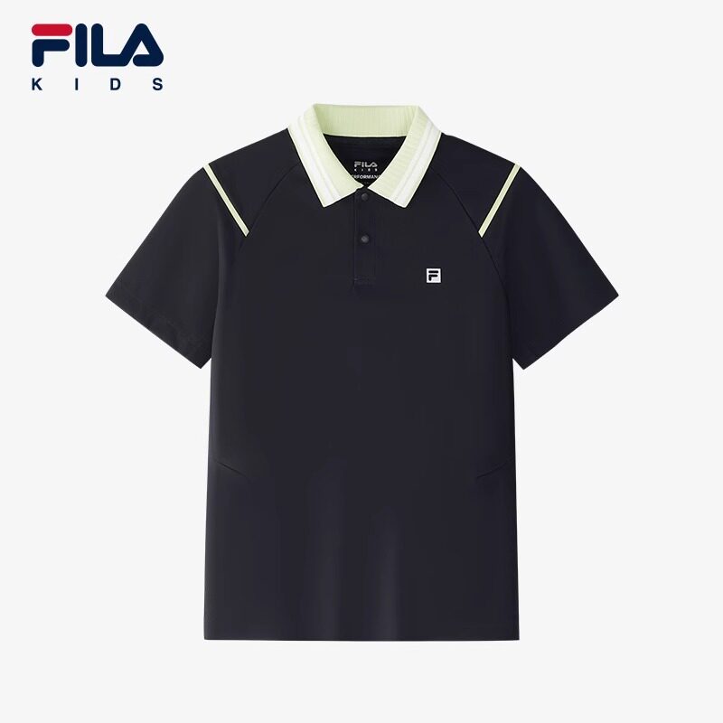 FILA斐乐儿童短袖T恤2025年夏季新款POLO衫男中大童休闲运动上衣,童装/婴儿装/亲子装,T恤,淘宝优惠券,粉丝福利购,淘宝优惠卷