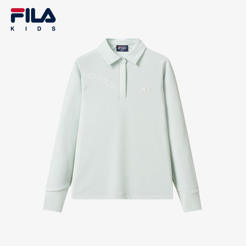FILA斐乐中大童长袖POLO