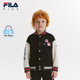 FILA斐乐休闲童装 儿童保暖舒适针织上衣2025秋冬新款 男小童外套潮