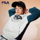 新款 FILA斐乐儿童童装 卫衣2025年冬季 男童中大童套头宽松休闲上衣