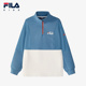 新款 FILA斐乐童装 儿童卫衣2025冬季 男童中大童运动半开襟套头上衣