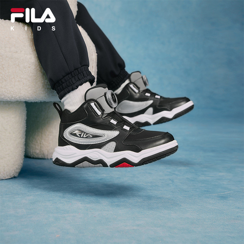 FILA斐乐儿童童鞋休闲鞋2025冬季新款男女小童旋钮扣板鞋运动鞋子,童鞋/婴儿鞋/亲子鞋,板鞋,淘宝优惠券,粉丝福利购,淘宝优惠卷