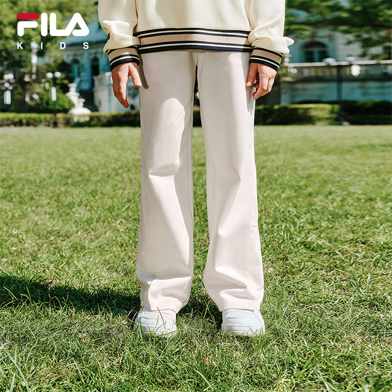FILA X HARVARD哈佛联名童装裤子2025年秋季新款女童中大童休闲裤