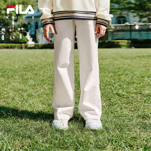 FILA X HARVARD哈佛联名童装裤子2025年秋季新款女童中大童休闲裤