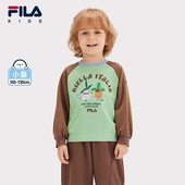 新款 FILA斐乐童装 儿童套头卫衣2025年春季 男小童休闲上衣宝宝衣服