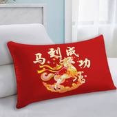 马年红色喜庆抱枕2026新年装 饰靠垫沙发客厅新春枕头过年氛围靠枕
