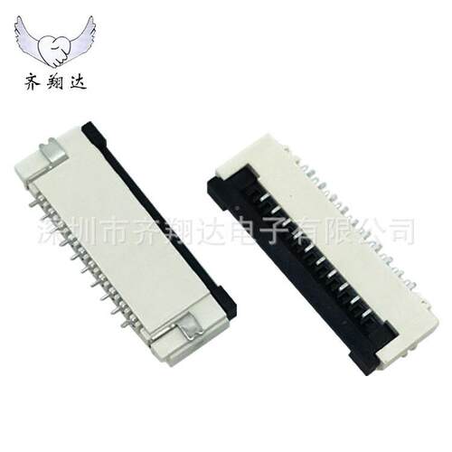扁平排PC线插座1.0MMF连接F器掀盖585式4-30P翻盖式下接FC座子接