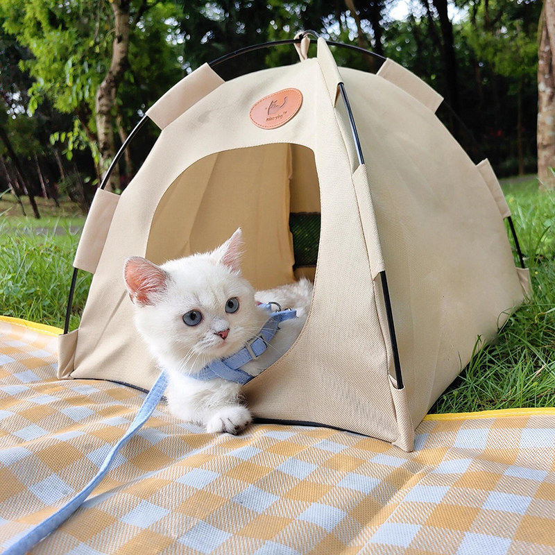 猫咪帐篷户外露营猫窝四季通用躲避屋夏季清凉降温半封闭式宠物窝