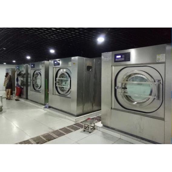 超大容量洗衣店羽绒服窗帘机器设备商用50公斤洗涤厂专用布草清洗