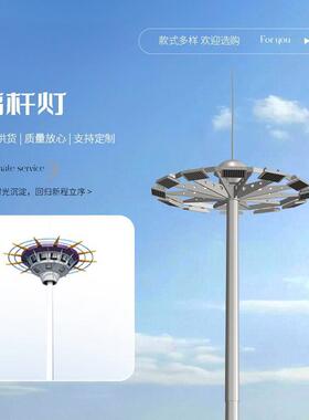 城市景区学校高杆照明道路灯户外篮球广场15-50米LED灯具高杆灯
