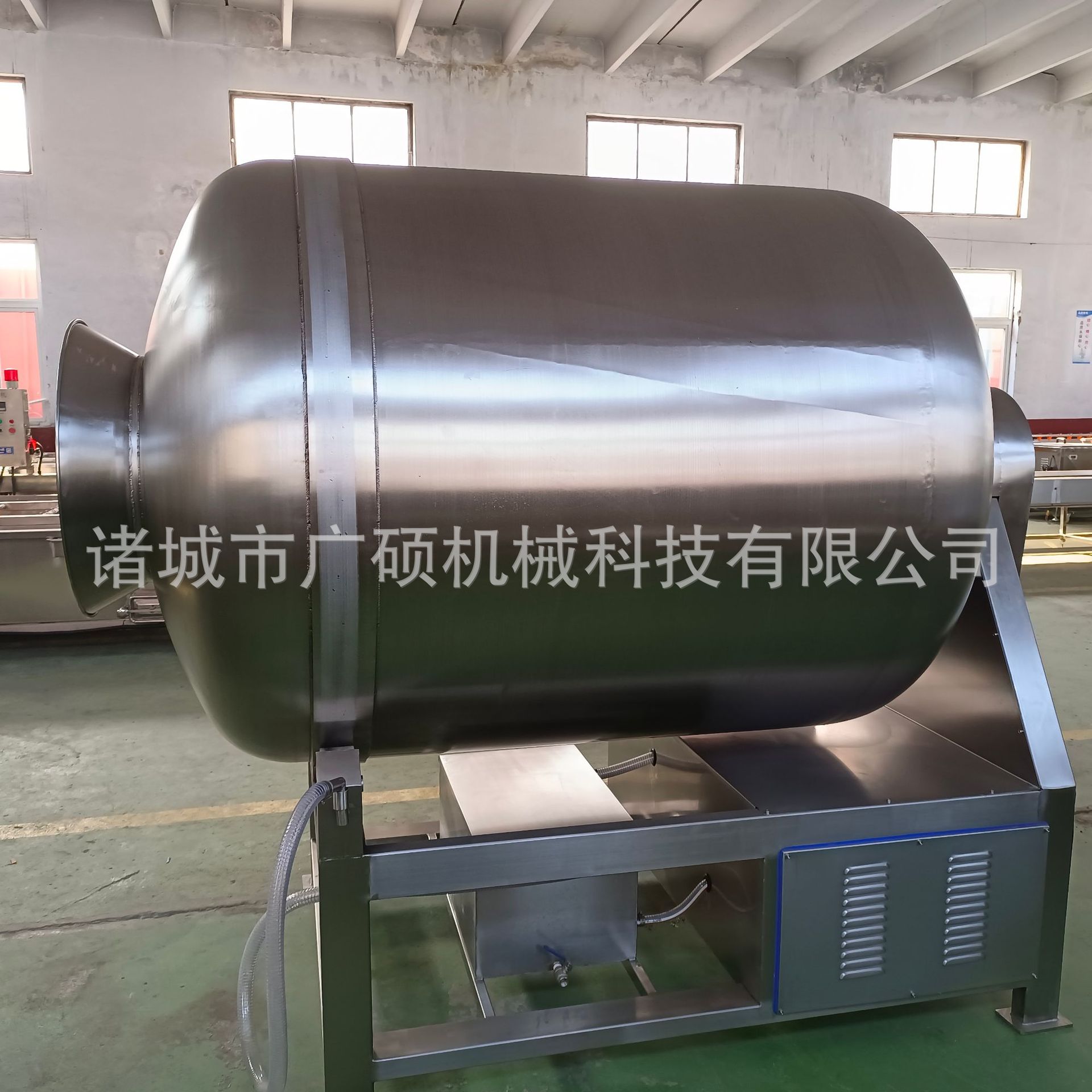 商用液压全自动真空滚揉机 倾斜式腌牛肉机器 大型肉类腌制搅拌机