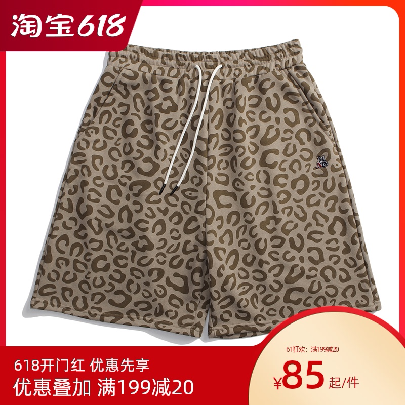 32021年新款两色潮牌短裤青少年流行青春时尚户外休闲百搭