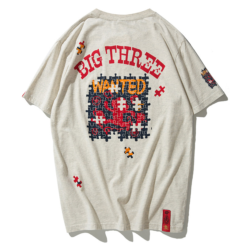 野曬VS猴子商店悟空男士卡通新塗鴉純棉圓領日系潮牌短袖夏情侶裝在類目 男裝, T恤中 - 來自Buy2taobao.com提供專業的淘寶代購服務