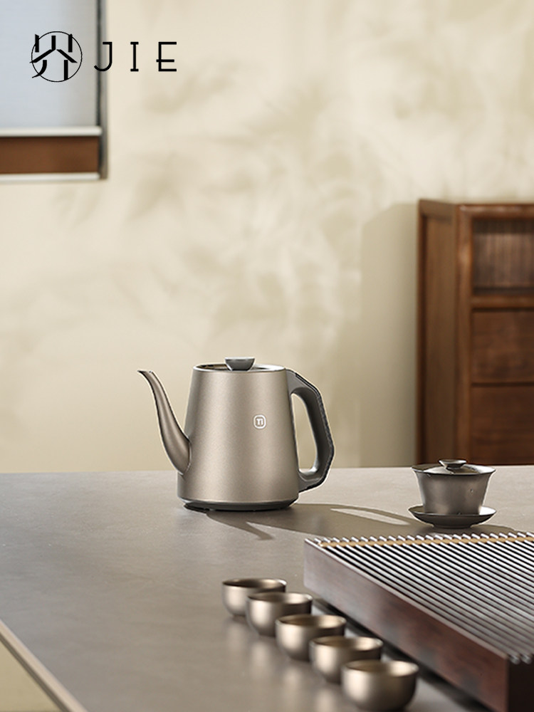 南界岩板茶桌开孔暗装嵌入式纯钛电热水壶自动上水泡茶专用烧水壶