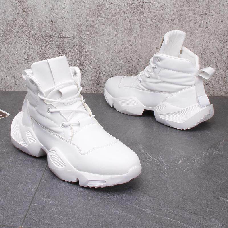 香港潮牌小白鞋男鞋2024秋冬新款时尚运动潮鞋厚底韩版增高老爹鞋