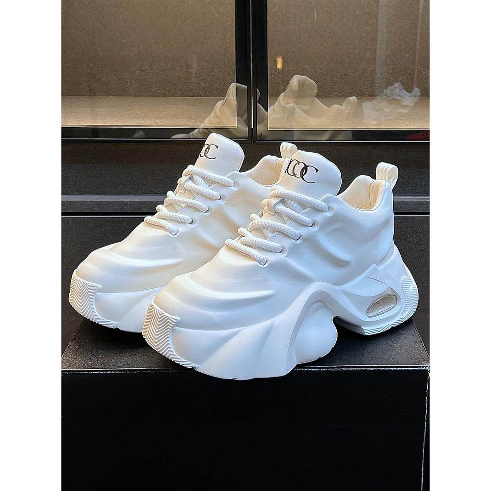 生活充满高级感~CKL Backup!潮流厚底老爹鞋男休闲系带小白鞋增高