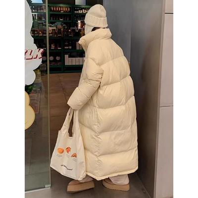 法国Rouje Moaks白鹅绒羽绒服女2024冬超长款过膝到脚踝加厚外套