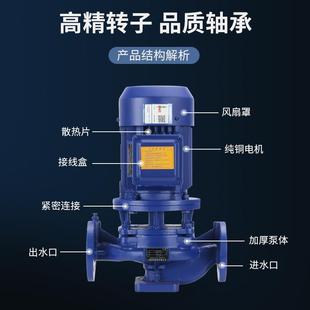 上海沣科ISG ISW热水循环泵锅炉增压 IRG立式 管道离心泵380V卧式