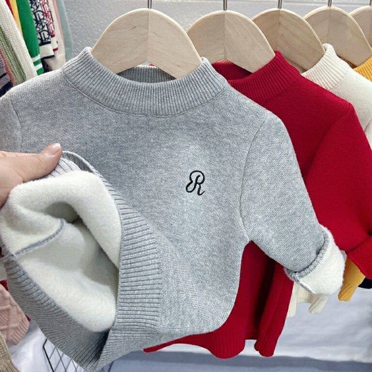 女童加绒毛衣冬装新款儿童加厚一体绒针织衫女宝宝打底衫保暖上衣,童装/婴儿装/亲子装,毛衣/针织衫,淘宝优惠券,粉丝福利购,淘宝优惠卷