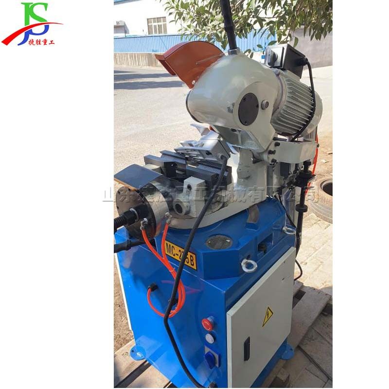 无毛刺方管圆管切割机 锯片切割下料机  可旋转台式金属圆锯机