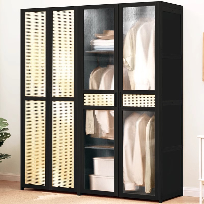 经济性卧室衣柜非实木衣橱极简家用整体简易挂衣区出租房 用品