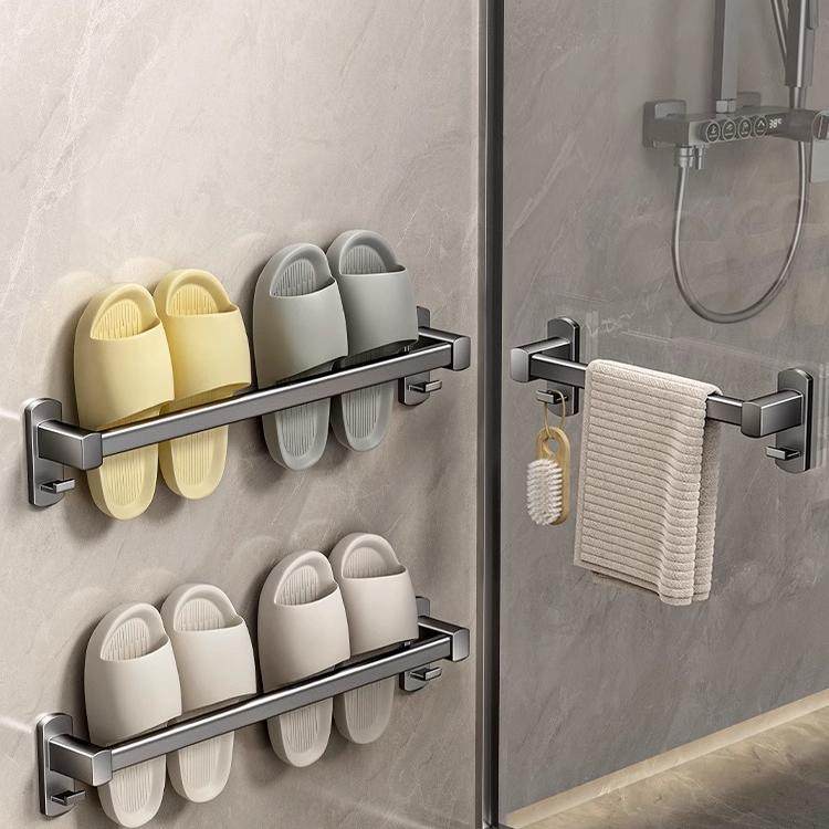 浴室拖鞋架免打孔卫生间置物架鞋子收纳神器厕所门后壁挂挂架沥水,收纳整理,鞋子收纳架,淘宝优惠券,粉丝福利购,淘宝优惠卷