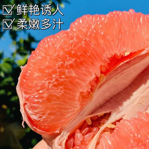 【平和琯溪蜜柚 三红蜜柚】老树柚子果大皮薄9斤彩箱新鲜水果