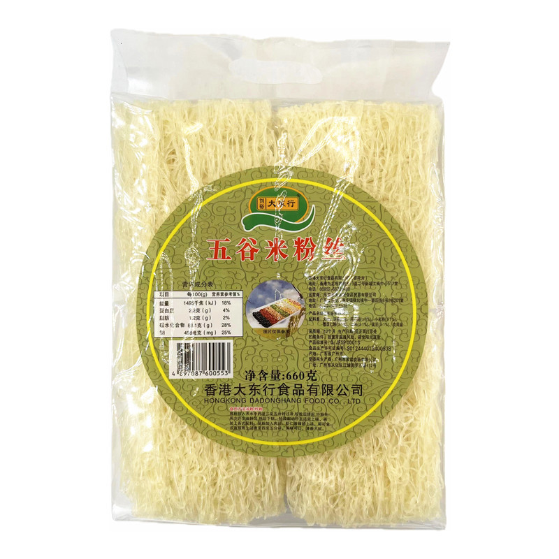 大东行山药莲子面虫草面680g 五谷米粉淮山粉丝方便面