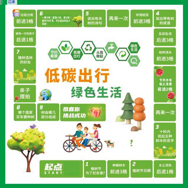 世界水日飞行棋水环境资源保护