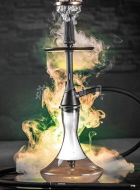 KORESS K2 俄罗斯进口不锈钢大号单管烟壶套装酒吧KTV大烟雾