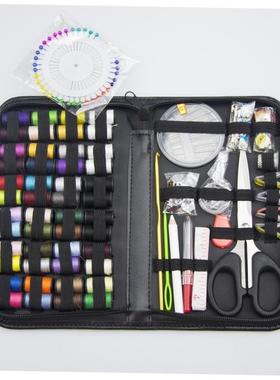 172 piece sewing tool set with needle and thread wrapping