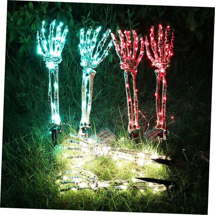 Decorate Skeleton Hand for Halloween Garden Ornament LED