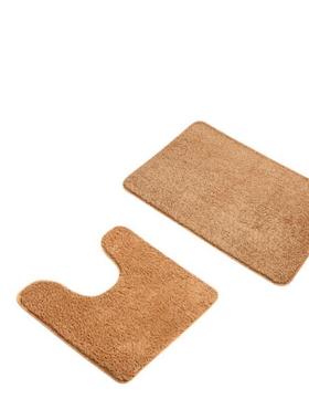Bathroom floor mat Three-piece carpet toilet non-slip mat