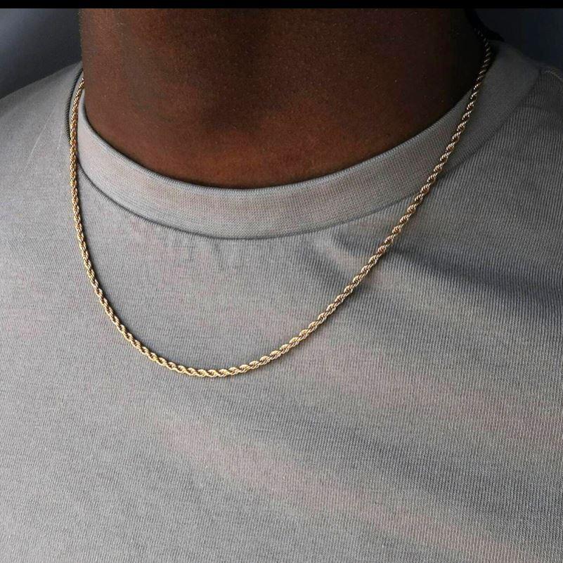 high quality less Steel Chain Necklace For Men Women Jewelry