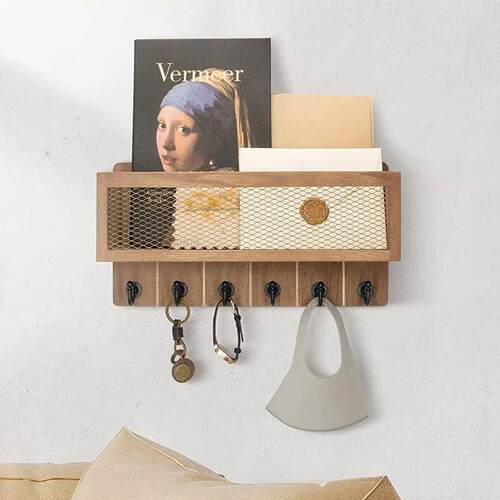 Key Holder Mail Organizer Wall Mount Key and Mail Holder Key