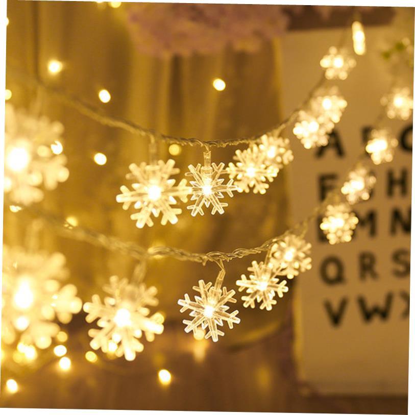 Snowflake LED Light Christmas Decorations For Home Hanging G
