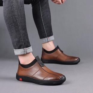 Mens Shoes Loafers For Men Leather Casual Brand Formal Flat