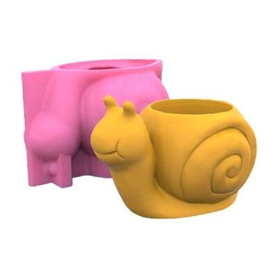 Animal Snails Shaped Cartoon Flower Pot Silicone Molds