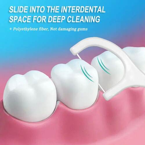 300PCS Dental Floss Dental Floss Picks Clean Between Teeth I