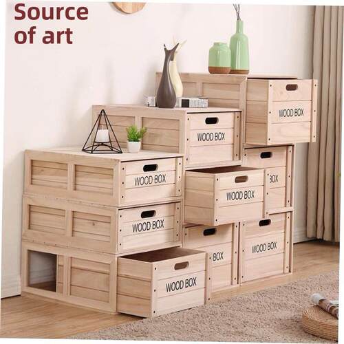 促销 Storage wooden box wood drawer type storage bo收纳箱